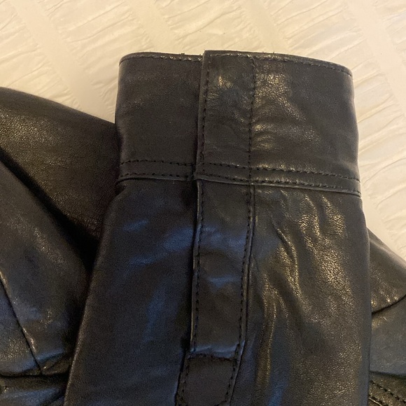 Danier Black Leather Jacket - Picture 3 of 9